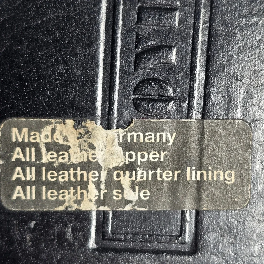 Lloyd Leather Dress Shoes‎ Men 12 Black Lace Up Oxfords Square Toe Germany Made
